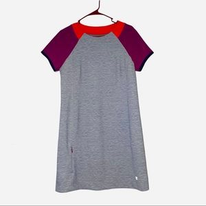 Title Nine Shift Dress Short Sleeve Grey